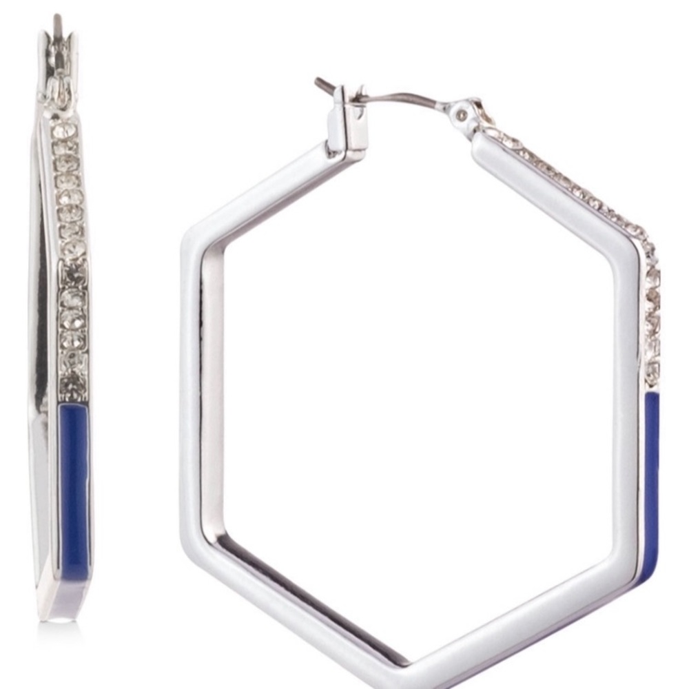 DKNY Medium Pave Hoop